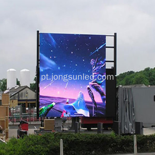 Aluguel de display LED banner para exterior 3,91 mm